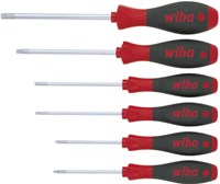 Wiha Schroevendraaierset 362K6SO | 6-delig TORX® | meercomponentengrepen | ronde kling | 1 stuk - 07155 - 07155