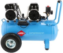 Airpress LMO 50-270 | Stille Olievrije Compressor | 8 bar  2 pk/1.5 kW | 185 l/min | 50 l - 36504