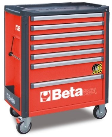 Beta C37A/7-R Gereedschapswagen met 7 laden | met anti-omval beveiliging - 037000273 037000273