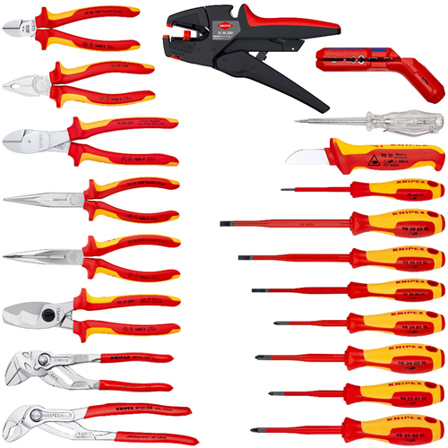 Knipex Gereedschapskoffer "Elektro" 20-delig - 00 21 20-2