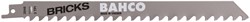 Bahco Reciprozaagblad | hardmetaal | voor licht beton | baksteen en glasvezel | 6 TPI | 150 mm - 3946-150-6-SL-1P