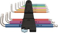 Wera 3950 SPKL/9 SM Multicolour Stiftsleutelset, metrisch, RVS, 9 -delig - 1 stuk(s) - 05022669001-3