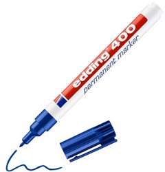 Edding Permanentmarker | blauw | streepbreedte 1 mm ronde punt | 10 stuks - 4-400003 4-400003