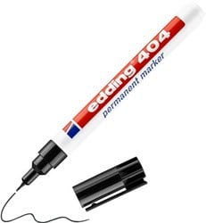 Edding Permanentmarker | zwart | streepbreedte 0,75 mm ronde punt | 10 stuks - 4-404001 4-404001