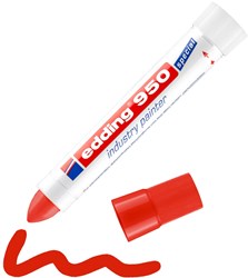 Edding Markeerstift | rood | streepbreedte 10 mm ronde punt | 10 stuks - 4-950002 4-950002