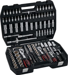 NOW Dopsleutelset | 171-delig 1/4 + 3/8 + 1/2 inch | sleutelwijdtes 4-32 mm | aantal tanden 72/72/72 6-kant | 1 stuk - 4000802092 - 4000802092