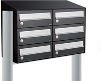 Allux Hive Set 2-Breed, 3-Hoog Met Dak Op Statief Zwart - 40030070_2x3ds