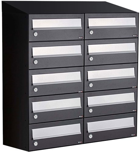 Allux Hive Set 2-Breed, 5-Hoog Met Dak Zwart - 40030070_2x5d