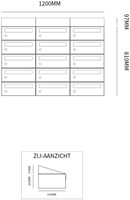 Allux Hive Set 3-Breed, 5-Hoog Met Dak Zwart - 40030070_3x5d-2