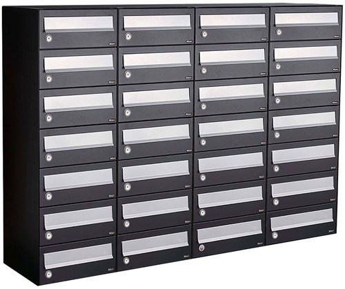 Allux Hive Set 4-Breed, 7-Hoog Zwart - 40030070_4x7