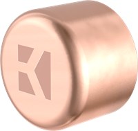 Kirchhoff Koperen eindkap, blank, 22 mm, 1 socket (5301) - 989204055