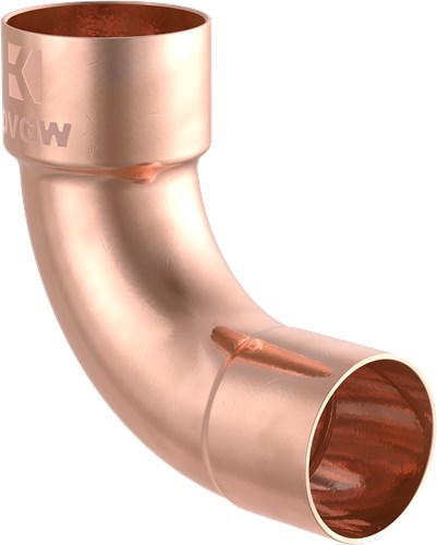 Kirchhoff Koperbocht 90°, blank, 12 mm, 1 socket, (5001a) - 989022055
