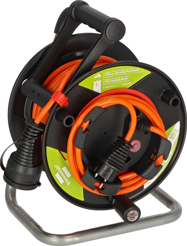 Brennenstuhl Garant G Bretec IP44 tuinkabelhaspel van gerecycled kunststof | 23 + 2m | AT-N05V3V3-F3G1.5 - 1148500