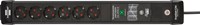 Brennenstuhl Premium-Line WiFi contactdoosstrook | overspanningsbeveiliging | 6-voudig | 1,8m | zwart | H05VV-F 3G1,5 | 26,000A - 1951160611-2