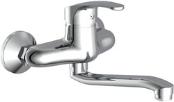 Schutte ORAZI ééngreepsmengkraan keuken | wandmontage | chroom
 - 36760 - 36760