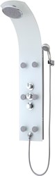 Schutte LANZAROTE glas-douchepaneel met thermostatische mengkraan | wit
 - 60025 - 60025