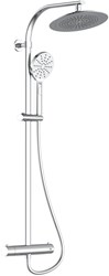 Schutte MADURA FRESH hoofddouche set met thermostatische mengkraan | chroom
 - 60046 60046