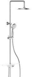Schutte AQUASTAR hoofddouche set met planchet | chroom-wit
 - 60500 60500
