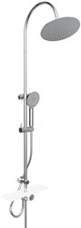 Schutte AQUASTAR hoofddouche set met planchet | chroom-wit
 60520