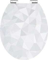 Schutte MDF High Gloss WC-bril DIAMOND met soft-close
 - 80545 80545