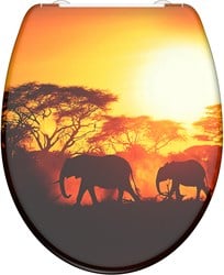 Schutte Duroplast WC-bril AFRICA met soft-close en quick-release
 - 82360 82360