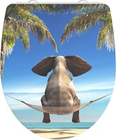 Schutte Duroplast High Gloss WC-bril HAPPY ELEPHANT met soft-close en quick-release

 - 82580 - 82580