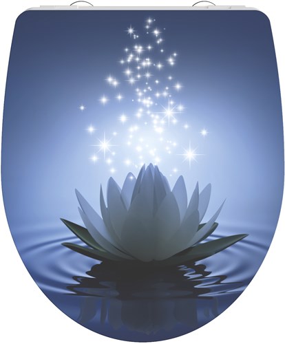 Schutte Duroplast High Gloss WC-bril WATER LILY met soft-close en quick-release
 - 82582 82582