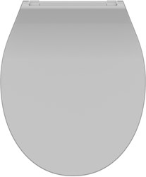 Schutte Duroplast WC-bril SLIM GREY met soft-close en quick-release | grijs
 - 82702 82702