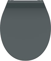 Schutte Duroplast WC-bril SLIM ANTHRAZIT met soft-close en quick-release | antraciet
 - 82704 - 82704