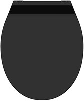 Schutte Duroplast WC-bril SLIM BLACK met soft-close en quick-release | zwart
 - 82710 - 82710