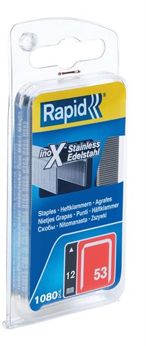 Rapid Nr. 53 dundraadnieten RVS 12 mm, 1.080 stuks - 40109512 - 40109512