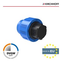 Kirchhoff PP eindstuk, 20 mm, klemkoppeling voor HDPE - 984846517