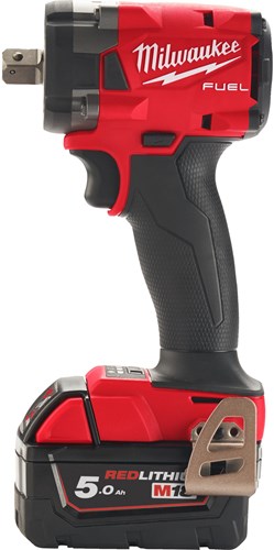 Milwaukee M18 FIW2P12-502X | M18 FUEL™ 1/2" compacte accu slagmoersleutel met verende borgpen (2x 5.0Ah accu + lader in HD Box) - 4933478447