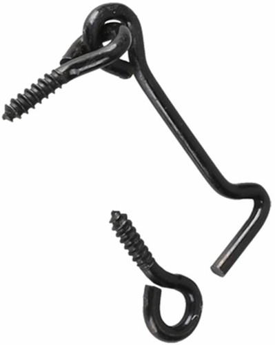 Waelbers Windhaak L=200mm Zwart + los oog - 5 Stuk(s) - 409097.02
