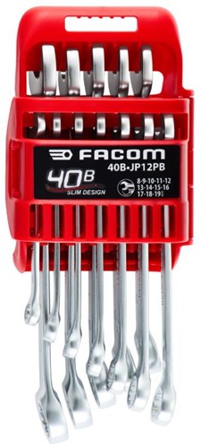 Facom start set ringsteeksleutels 40b houder 12-delig - 40B.JP12PB