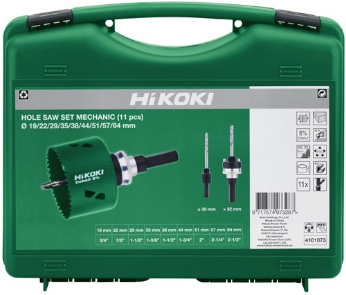 Hikoki Accessoires Gatzaagset Bi-Metaal HSS-Co "Mecanicien" 13-Delig - 4101073-2