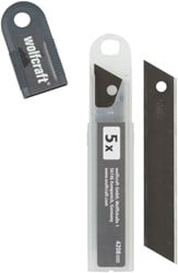 Wolfcraft Abbrechklingen | 18mm | Zwart | 5 stuks - 4208100