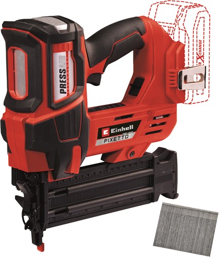 Einhell FIXETTO 18/50 N - Accu Spijkerpistool | 18V | 15 - 50 mm | Zonder accu en lader - 4257795 - 4257795