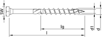 Heco Topix-plus 8,0 x 140, combi 6kt kop + T-40 dd verz; 50 stuks - HC61284-2