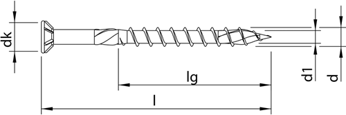 HECO-TOPIX-plus A2 5,0 x 80 vlonderschroef vk T-20 DD; 350 stuks - HC61789-2