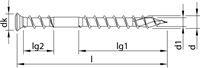 HECO-TOPIX-plus A2 5,0 x 60 vlonderschroef lk T-20 OKD; 200 stuks - HC61769-2