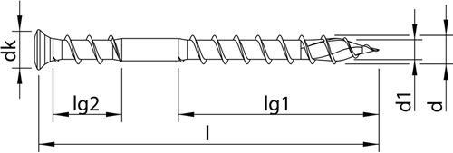 HECO-TOPIX-plus A2 5,0 x 60 vlonderschroef lk T-20 OKD; 200 stuks - HC61769-2