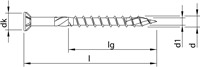 HECO-TOPIX-plus A4 5,0 x 70 vlonderschroef vk T-20 DD; 200 stuks - HC61922-2
