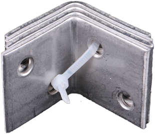 Waelbers Versterkingshoek 30x30mm RVS - 250 Stuk(s) - 4306.16