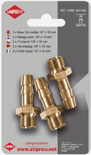Airpress Slangpilaar 1/2"-uitw 10 mm afbeelding