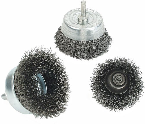 Brüder Mannesmann Staaldraad komborstel 75 mm (Hobby) - 438-F-75