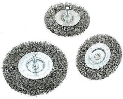 Brüder Mannesmann staaldraadborstel grof 75 mm (hobby) - 439-g-75