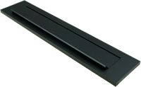 AMI Briefplaat Ta Deurdikte 38/42 Veer Zwart R9005 Str - 739605