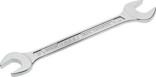 HAZET Dubbele steeksleutel 450N-20X22 · Buiten-zeskant-profiel · SW 20 x 22 mm