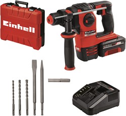 Einhell HEROCCO Kit 3.0 Ah - Accu Boorhamer | SET | 1 x 3.0 Ah accu + lader | Incl. accessoires | In koffer - 4513975 4513975